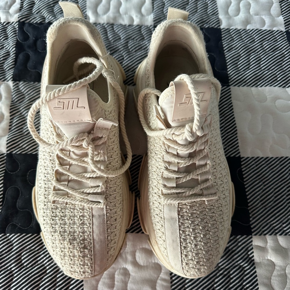 Steve Madden Cream Athletic Shoes